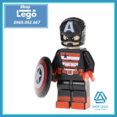 Xếp hình Spider Man Joker Harley Quinn Hawkeye UsAgent Drax Captain America Superman Red Lego Minifigures POGO PG8126