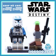 Xếp hình Star Wars Yoda - Clone Trooper - Captain Rex - Jek-14 - Obi Wan - Han Solo Lego Minifigures SY195