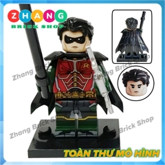 Mô hình nhân vật người dơi batman Deadshot Robin Batgirl Jeromi Valeska G0189 Zhang Brick Shop