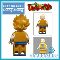 Xếp hình Dragon Ball Z Son Goku SSJ2 Trong 7 viên ngọc rồng Lego Minifigures Kopf KF389