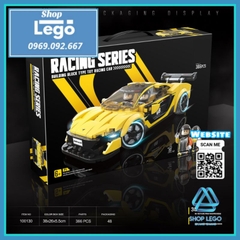 Xếp hình xe đua Ferrari 488 Pista trong Racing Series F1 Lego Minifigures Quanguan 100130