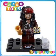 Đồ chơi Xếp hình Pirates of the Caribbean Jack Sparrow Will Turner - Joshamee Gibbs Davy Jones Minifigures KSZ 515