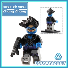 Xếp hình Doc Samson - Banshee - Trickster - Bluebird - Killer Frost- Nightcrawler - Iron Man Lego Minifigures WM6028