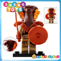 Đồ chơi xếp hình Ninjago đại chiến tộc Rắn Lego Minifigures PRCK GA115 - 122