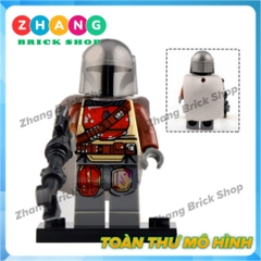 Xếp hình Star Wars Mandalorian and Rise of Skywalker Dameron Mando Sith Trooper Cara Dune Raider Lego Minifigures G0001