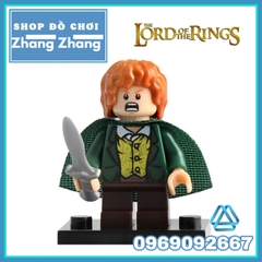 Xếp hình Frodo Gandalf Thranduil Elrond Lake-town Galadriel Arwen Merry Lego Minifigures Pogo PG8148