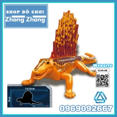 [14.5 cm] Xếp hình Lizard Thằn lằn khủng long khổng lồ Jurassic Park Công viên kỷ Jura Lego Minifigures MG1051