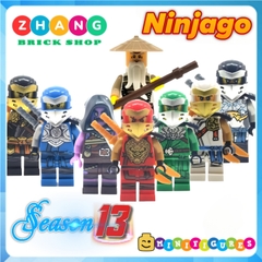 Đồ chơi xếp hình Ninjago Lloyd - Zay - Zane - Master Wu - Kai - Cole - Nya - Ginkle Minifigures No005680