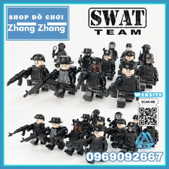 Xếp hình tiểu đội đặc nhiệm cảnh sát 113 phản ứng nhanh Lego Minifigures Swat 1820