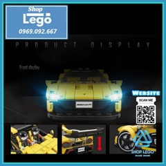 Xếp hình xe đua Ferrari 488 Pista trong Racing Series F1 Lego Minifigures Quanguan 100130