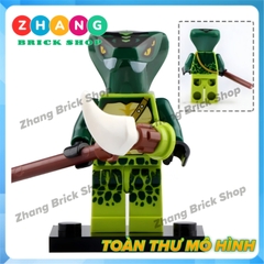 Xếp hình Ninjago đại chiến tộc rắn và bạch cốt tinh tộc Lego Minifigures LELE A098 105