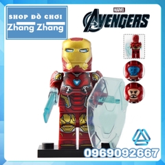 Xếp hình Người sắt War Machine Hawkeye Pepper Mk85 Mk50 Hulk Iron Man Avengers : Endgame Lego Minifigures Koruit KT1026