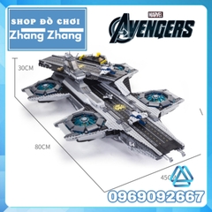 [3066 hình] Xếp hình Tàu sân bay Battleship S.H.E.L.L biệt đội Avengers Lego minifigures Decool Jisi 7100 Lepin 07043