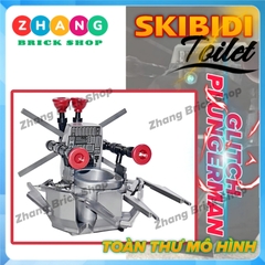 Đồ chơi mô hình nhân vật Skibidi Toilet Glitch Plungerman K2186 KDL826