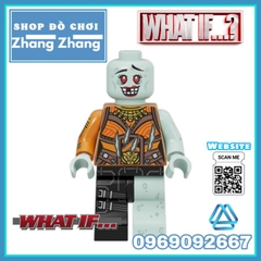Đồ chơi xếp hình What If gồm Star lord Black Widow - Falcon Hawkeye Okye - Happy Hogan Agent 11 Minifigures Kopf KF6148