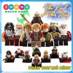 Xếp hình The Lord of the Rings Dwalin - Bifur - Bain - Balin - Thorin - Bilbo Baggins Lego Minifigures POGO PG8150