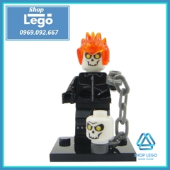 Xếp hình Anh hùng Marvel Hawkman Red Skull Lois Lane Silver Surfer Ghost Rider Lego Minifigures xh172 178 xinh x0105
