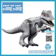 [28 cm] Xếp hình khủng long Gray Tyrannosaurus Jurassic Park trong công viên kỷ jura Lego Minifigures 33060-25
