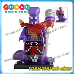 Xếp hình Ninjago Tộc rắn Chop rai Skales Acidicus Pythor Skalidor Bytar Rattla Fangdam Lego Minifigures Lele A025 032