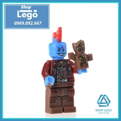 Xếp hình The Guardian of Galaxy Rocket - Star-Lord - Nebula Gamora - Mantis - Drax Yondu Lego Minifigures Pogo PG8044