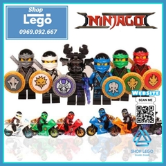 Xếp hình Ninjago Gồm Lloyd - Cole - Jay - Kai - Lord Gamora - Zane Lego Minifigures Decool 10017 10022