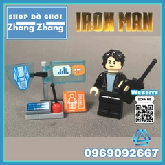 Xếp hình Người sắt Iron man Tony Stark Avengers Marvel nhà máy Lego Minifigures SY1121