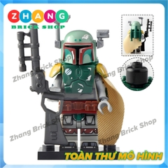 Xếp hình Star Wars Mandalorian Jango Boba Mando Fenn Rau Lego Minifigures KT1041