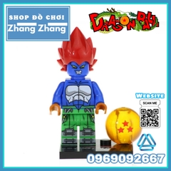Xếp hình 7 viên ngọc rồng Dragon Ball Zamasu Android 13 Dyspo Kaio Shin Bills Majin Boo Lego Minifigures Kopf KF6036