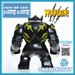 Xếp hình Symbiote Wolverine siêu anh hùng Marvel X-men BigFigures Lego Minifigures POGO PG2064 PG8241
