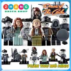 Xếp hình Cướp biển vùng Caribe Jack Sparrow - Carina - Salazar - Henry Lego Minifigures Pogo PG8048