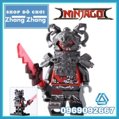 Xếp hình Ninjago Shadow - Ash - Slackjaw - Blunck - Rivett - Vermin - Raggmunk - Machia Lego Minifigures POGO PG8055