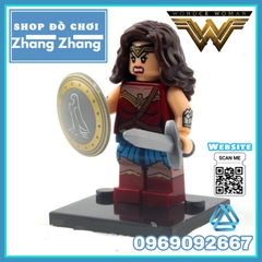 Xếp hình Justice League Batman - Wonder Woman - Luther - Deathstroke - Red Hood - Super man Lego Minifigures Xinh X0108
