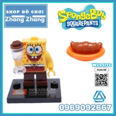 Đồ chơi xếp hình Bọt biển tinh nghịch Spongebob Squarepants Minifigures Shenyang Lebq 1571