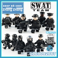Xếp hình tiểu đội đặc nhiệm cảnh sát 113 phản ứng nhanh Lego Minifigures Swat 1820