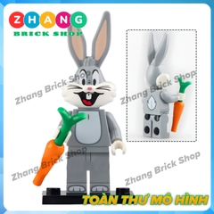 Đồ chơi xếp hình Bugs Bunny gồm Lona Bunny - Road Runner - Marvin - Daffy Duck - Sylvester Minifigures 91001 91006