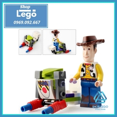 Xếp hình Câu chuyện đồ chơi Toys Story 4 Woody - Buzz - Jessie - Green Alien - Sarge - Zurg Lego Minifigures SY6699