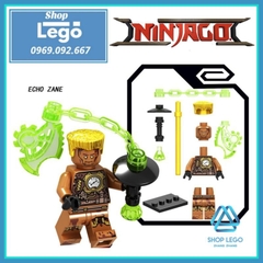 Xếp hình Ninjago Nya- Echo Zane- Jay- General Kozu- Lloyd- Giant Stone Warrior Lego Minifigures PRCK GA143 148