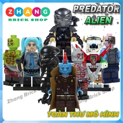 Đồ chơi xếp hình Predator - Hatsumi Miku - Hesman Alien - Jason Voorhees - Yondu Drax Minifigures POGO PG8102