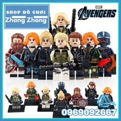 Xếp hình Yelena - Taskmaster - Black Widow - Iron Maiden - Red Guardian Lego Minifigures Xinh X0289