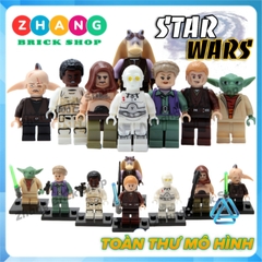 Mô hình nhân vật Star Wars Finn Padawan K3PO Yoda Gungan Malakili Jedi Leia POGO PG8049 Zhang Brick Shop