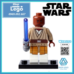 Xếp hình Star Wars Skywalker - Jinn - Leia Ahsoka - Savage - Protocol Droid - Windu - Padme Lego Minifigures Pogo PG8028