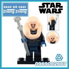 Đồ chơi xếp hình Star Wars Boba Fett Bib Fortuna Fennec Shand Quarren Cad Bane Gamorrean Minifigures KM66021 66028