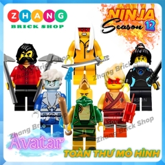 Đồ chơi xếp hình Ninjago Arcade Avatar Lloyd Nya Cole Jay Kai trang trí bánh sinh nhật Minifigures