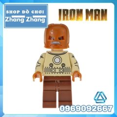 Xếp hình Titans Superboy Atom Smasher Metamorpho Negative Iron Man Vulture Stan Sandman Lego Minifigures Kopf KF6072