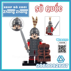 Đồ chơi xếp hình quân lính nước Sở thời Xuân thu chiến quốc Minifigures Koruit KT1093
