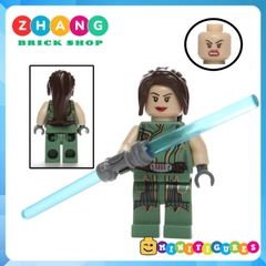 Đồ chơi xếp hình Star War Luke Skywalker Han Solo Ahsoka Tano Aayla Secura Satele Shan Minifigures POGO PG8034