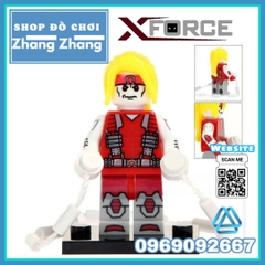 Xếp hình Forge - Domino - Omega Red - Sunfire - Radioactive Man- Pyro- Ripclaw- Union Jack Lego Minifigures POGO PG8082