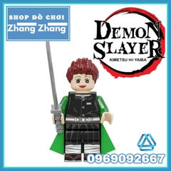Xếp hình Agatsuma Zenitsu - Tanjiro Nezuko Kamado - Inosuke Hashibira trong Demon Slayer Lego Minifigures POGO PG8292
