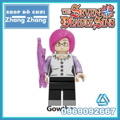 Xếp hình Meliodas - Elizabeth Liones - Ban - Diane - King- Gowther - Escanor- Merlin Lego Minifigures Kopf KF6129