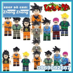 Xếp hình Dragon Ball Son goku Gohan Raditz Major Metallitron Lego Minifigures POGO PG8169